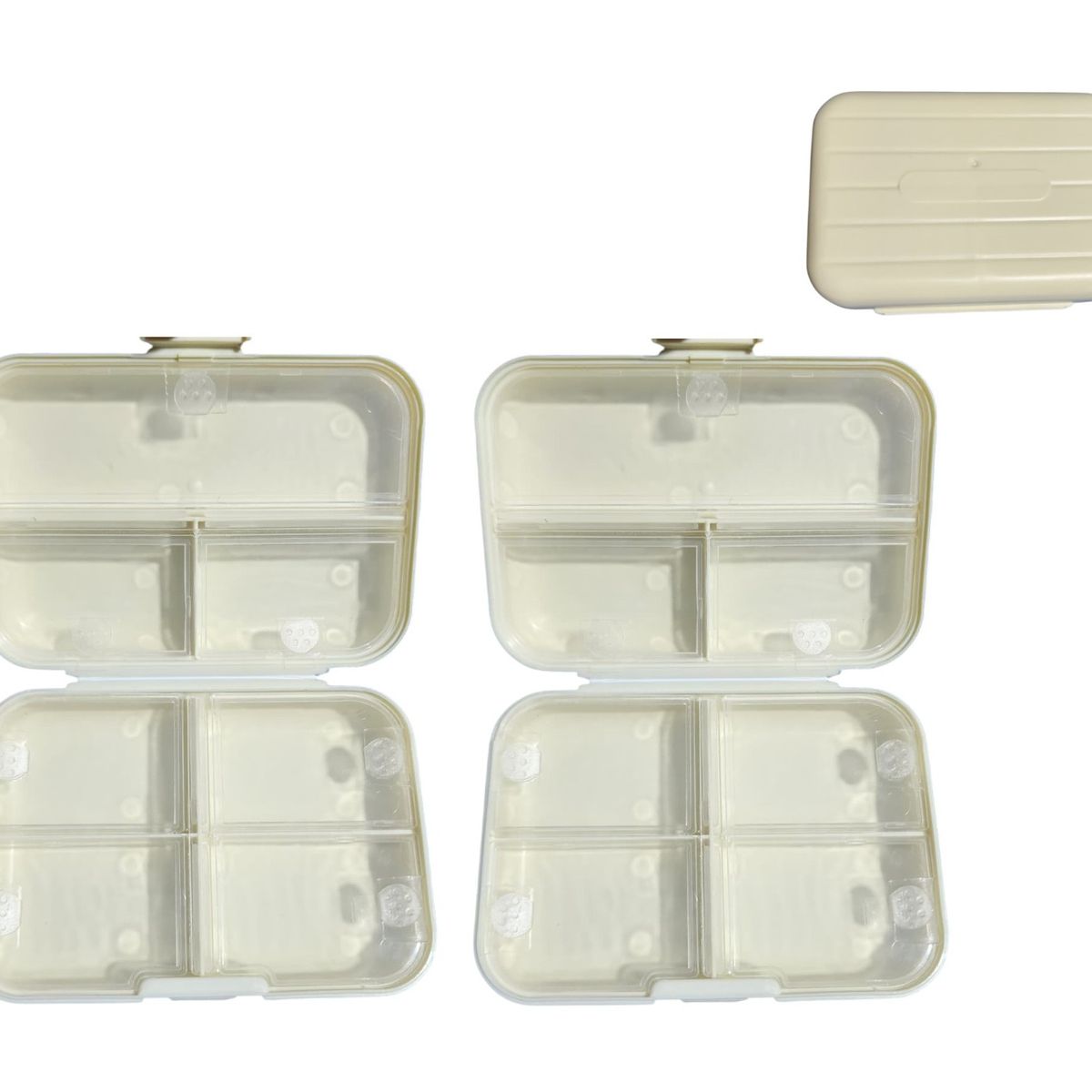 GENERICO - Kit x2 Organizador estuche multiuso pastillero joyas