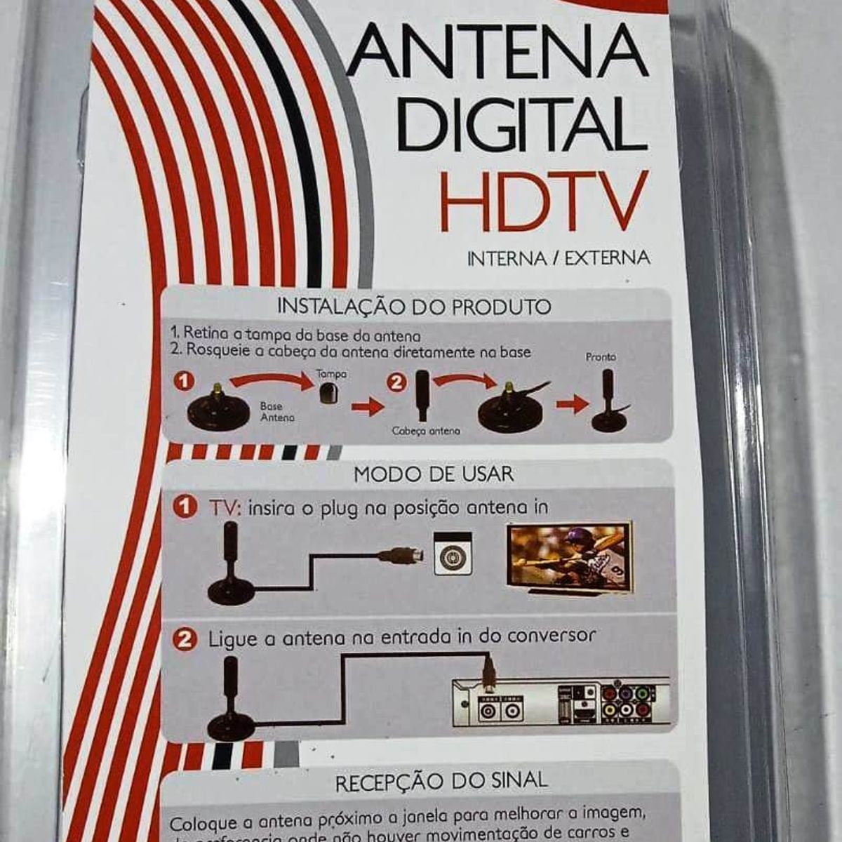 GENERICO - Antena De Tv Digital Hd 4k 1080p Para Interiores Antena Hdtv