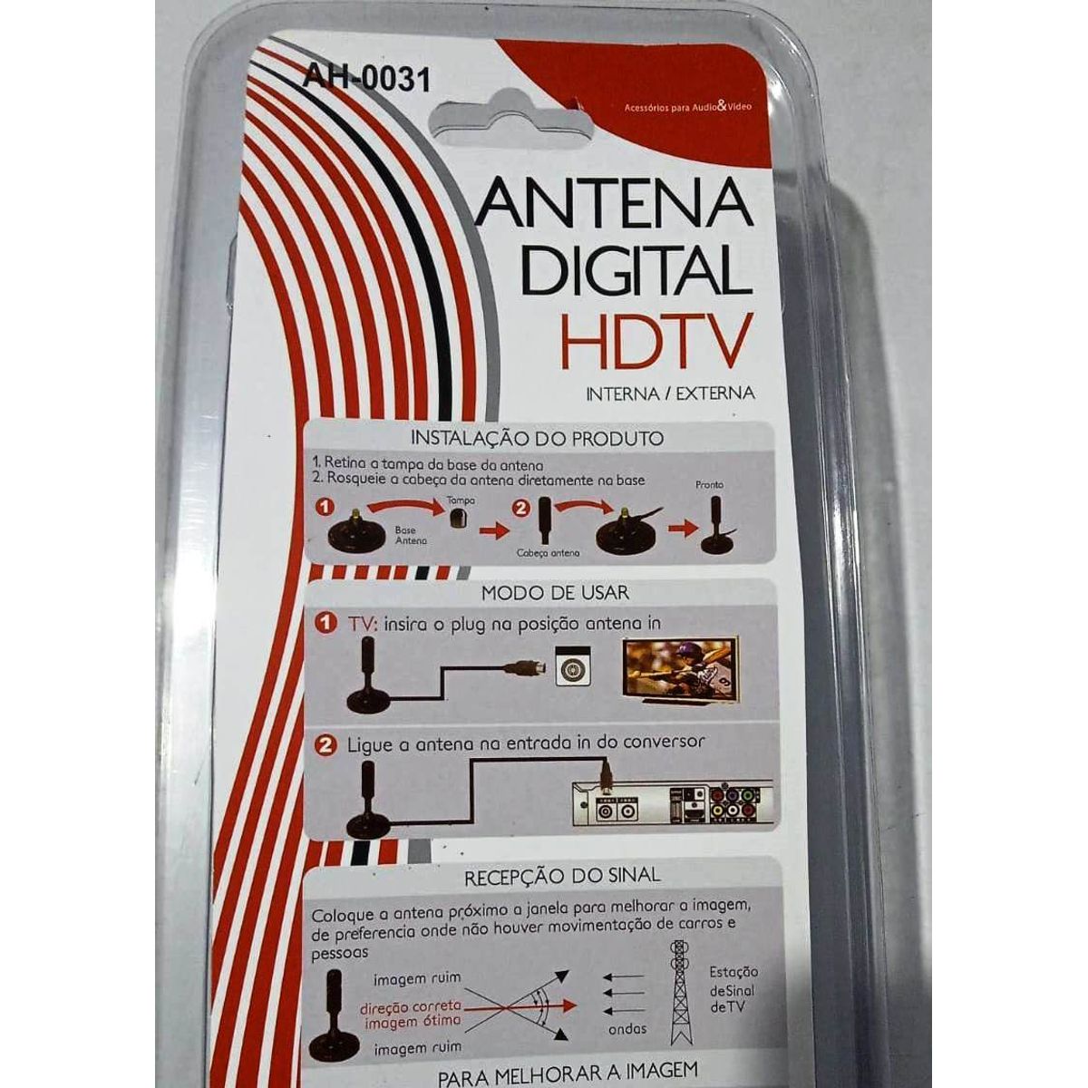 GENERICO - Antena De Tv Digital Hd 4k 1080p Para Interiores Antena Hdtv