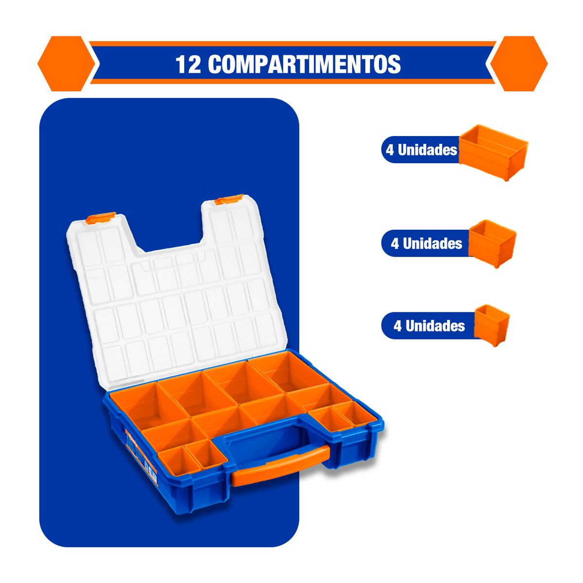 GENERICO - Combo 2 Cajas Organizadoras 13.5''compartientos Extraíbles