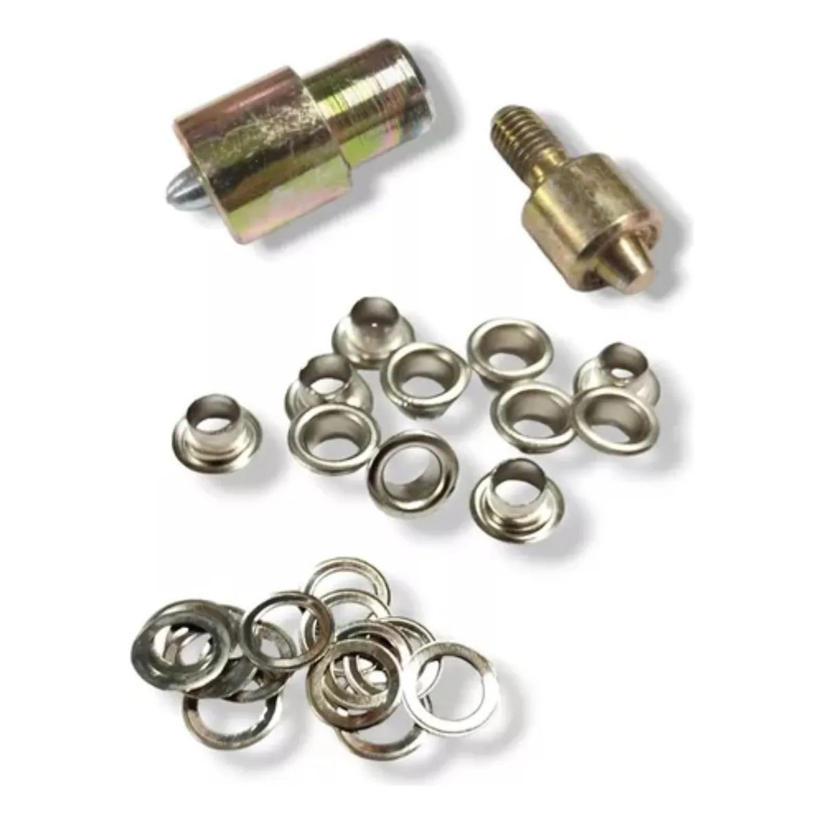 GENERICO - 100 Ojales Nro 100 de 4mm Mas Troquel Para Colocación