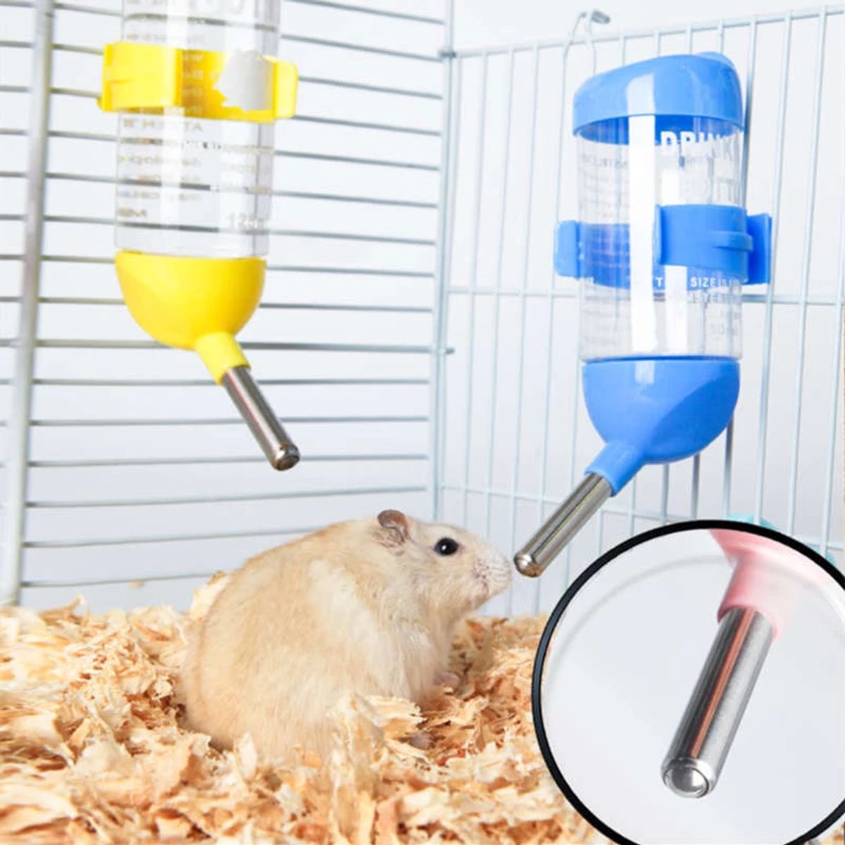 GENERICO - BEBEDERO DISPENSADOR DE AGUA PARA CONEJO CUY 80ML