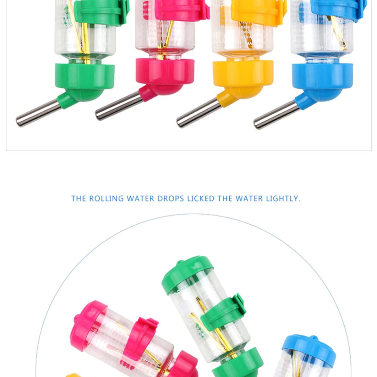 GENERICO - BEBEDERO DISPENSADOR DE AGUA PARA CONEJO CUY 80ML