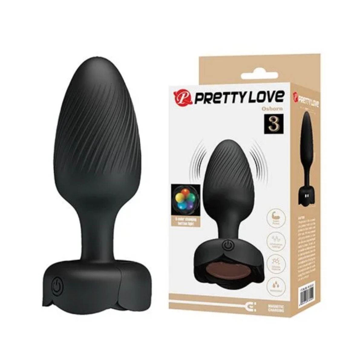 PRETTY LOVE - VIBRADOR PLUG OSBORN LUZ LED PRETTY LOVE