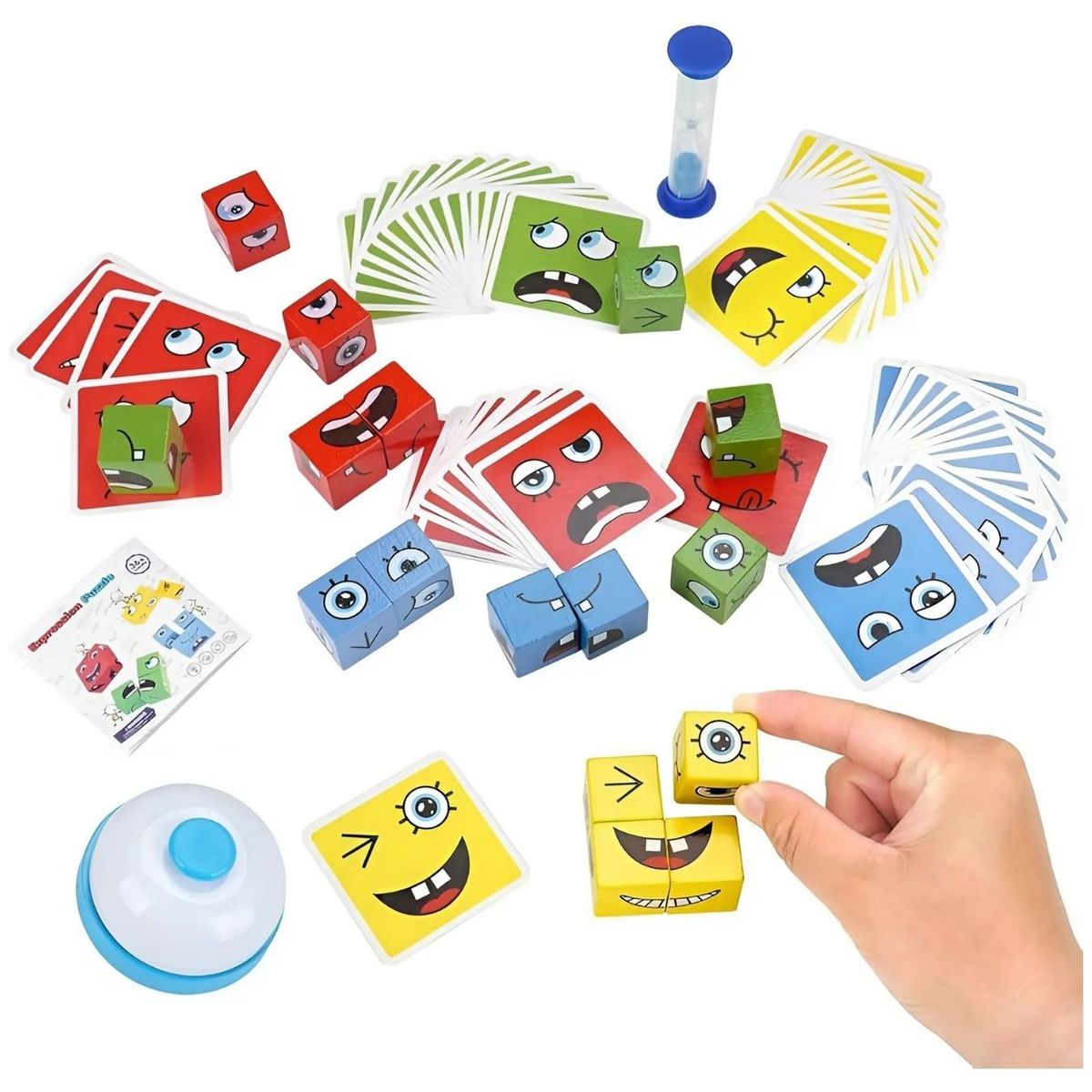 GENERICO - Pack Didáctico Cubos Emociones + Tarjetas Léxicas para Niños