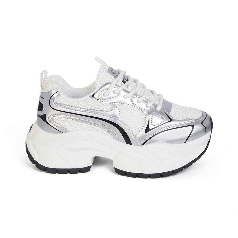 STHEF - ZAPATILLA MUJER STHEF TRENDY PLATA 8124