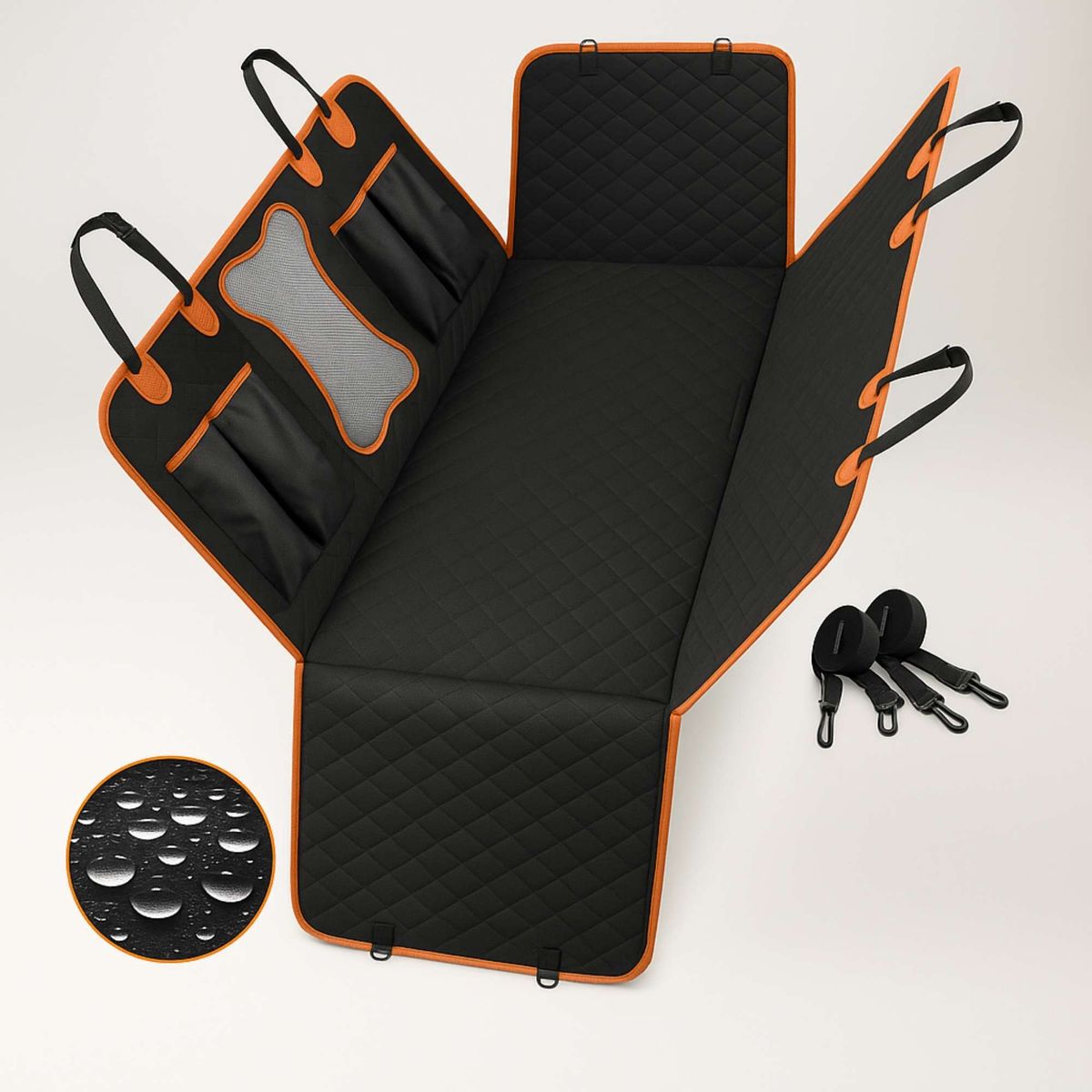 GENERICO - AutoPaws - Funda protector cubreasientos de Auto para Perros