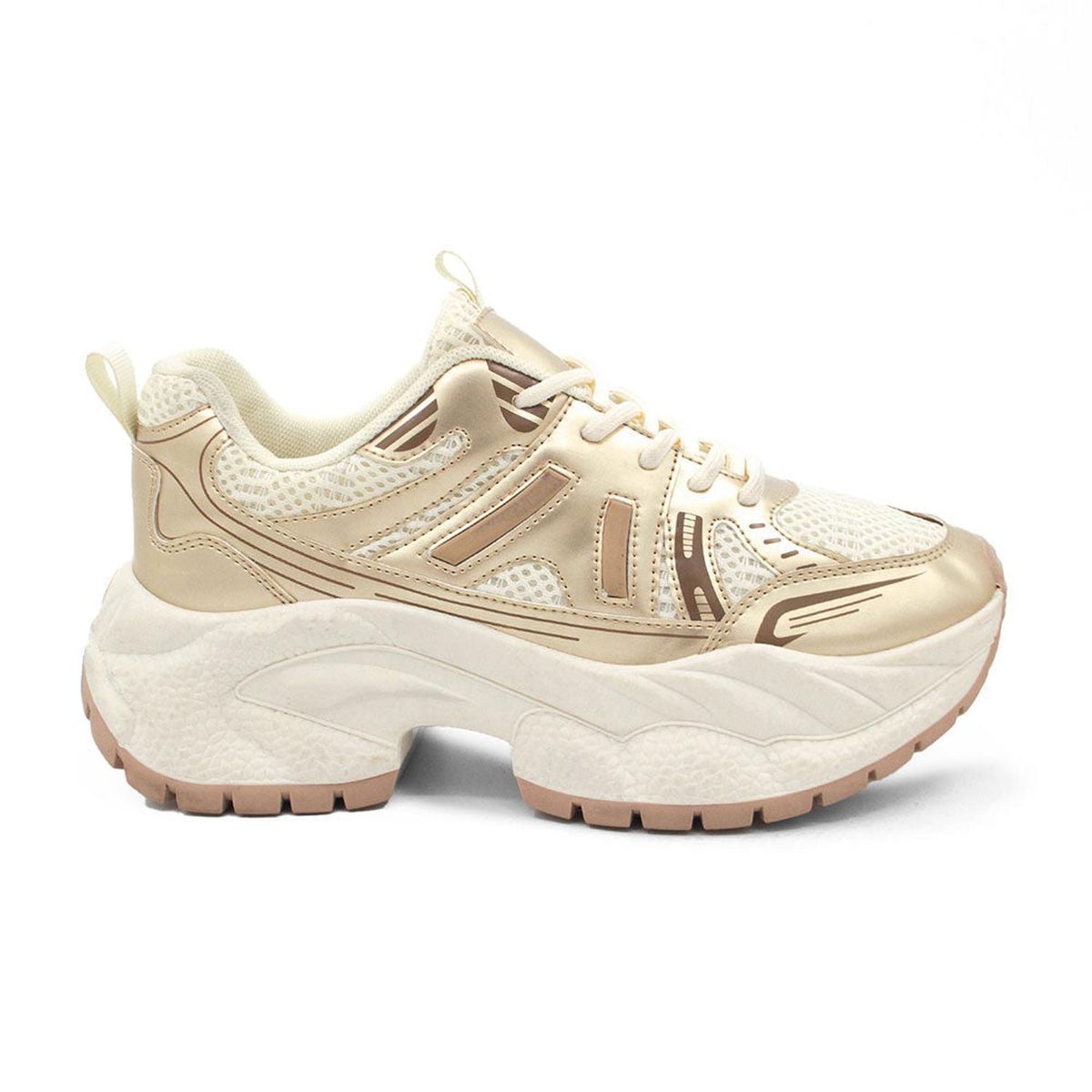 STHEF - ZAPATILLA MUJER STHEF TRENDY DORADO 8123