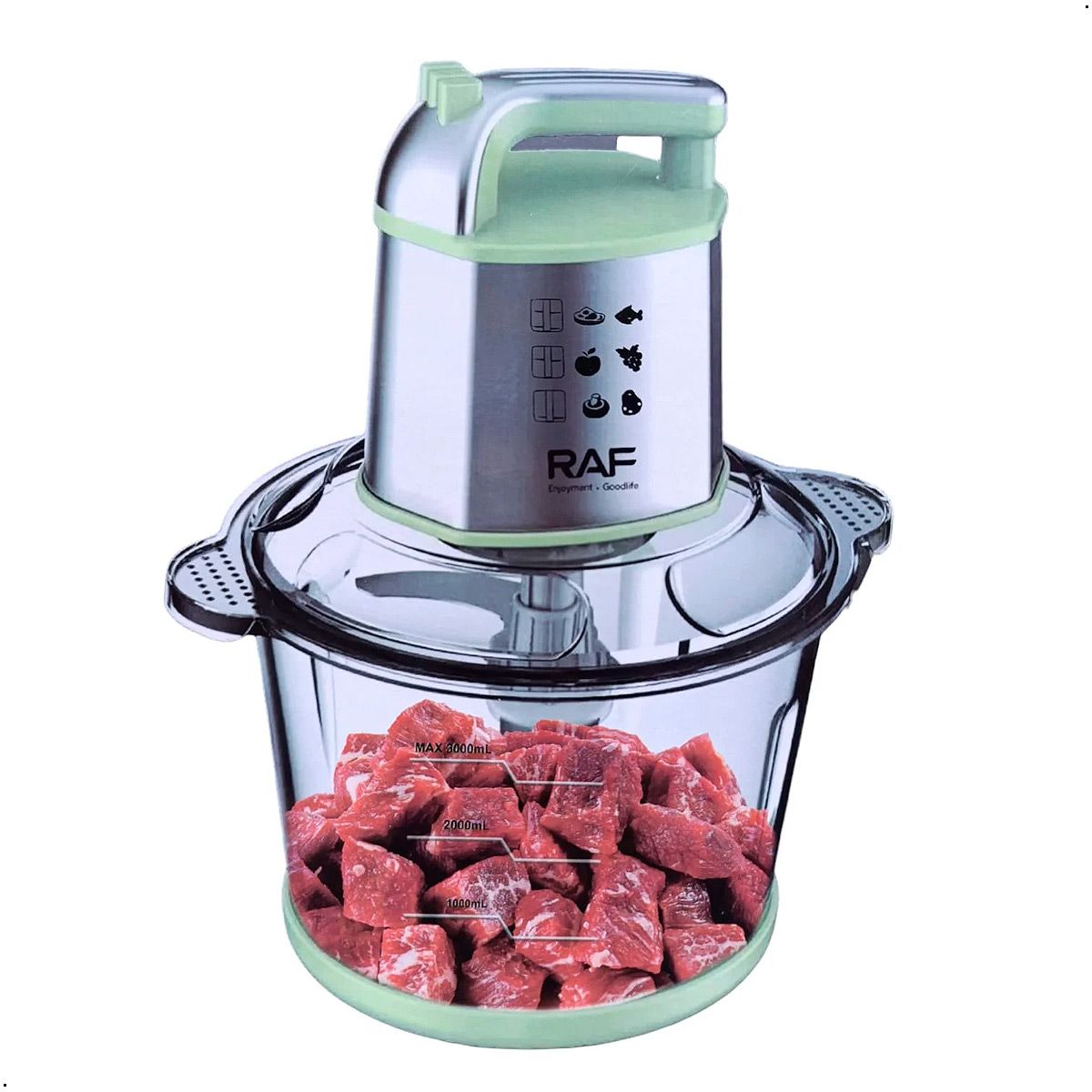 RAFF - Picadora Procesadora De Alimentos RAF R7732 300w 3 Litros