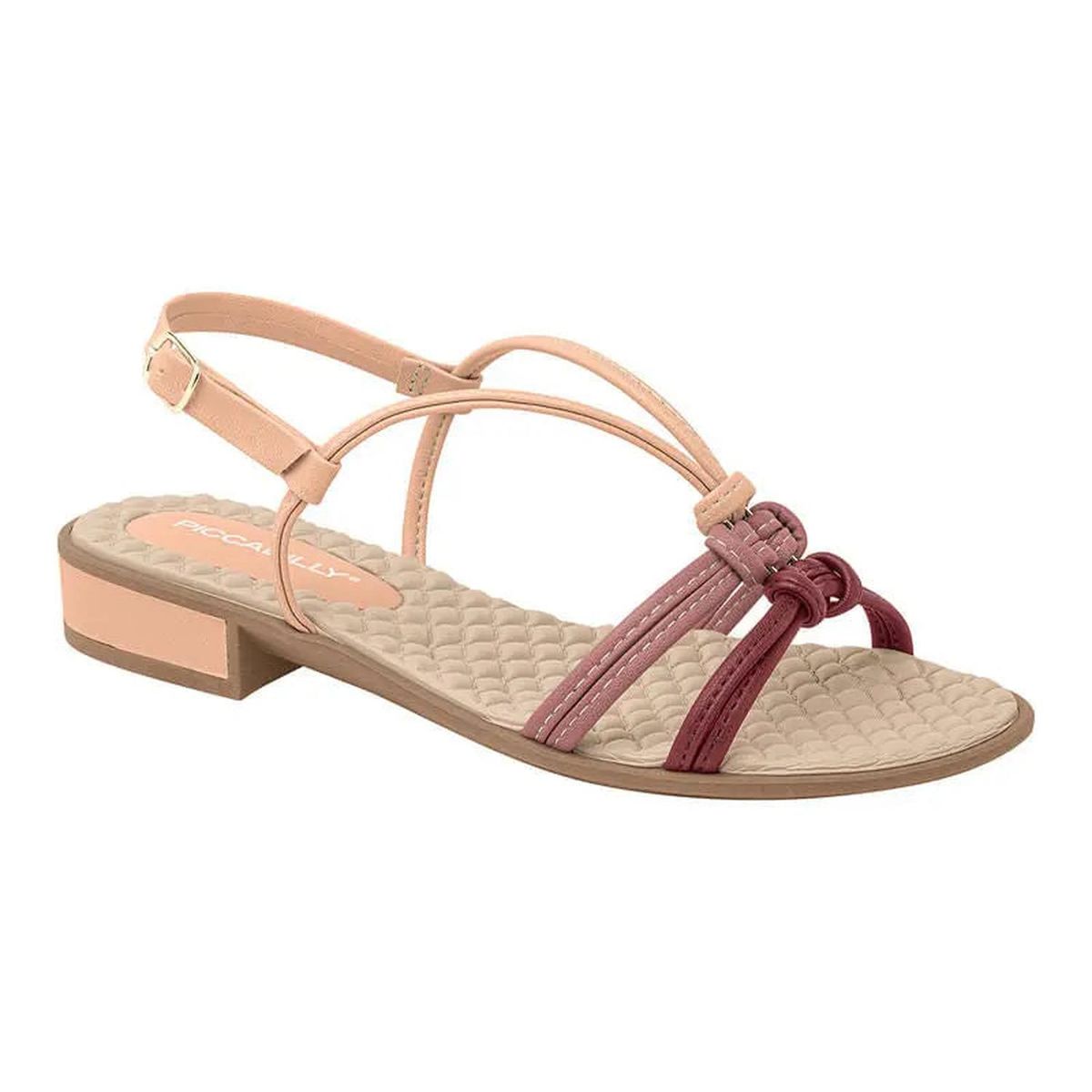 PICCADILLY - Sandalia Flats 590018 PESSEGO BLUSH RUBY
