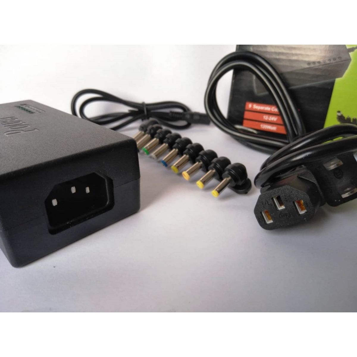 GENERICO - Cargador para laptop universal 120 Watts de 12 a 24 Voltios Regulable