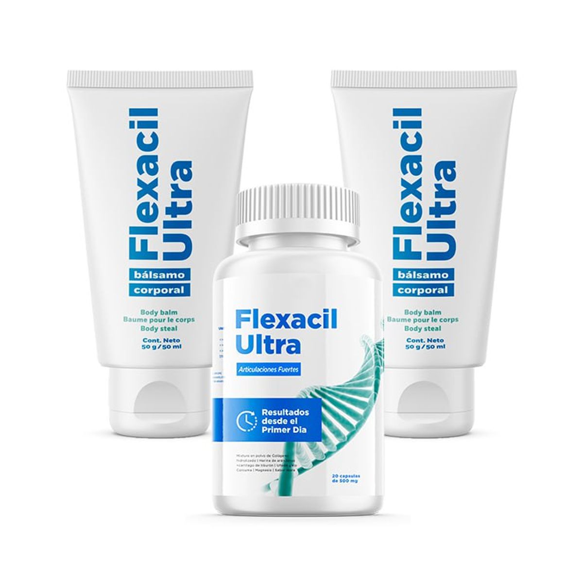 FLEXACIL - 2 FLEXACIL ULTRA CREMA + 1 FLEXACIL ULTRA CAPSULAS