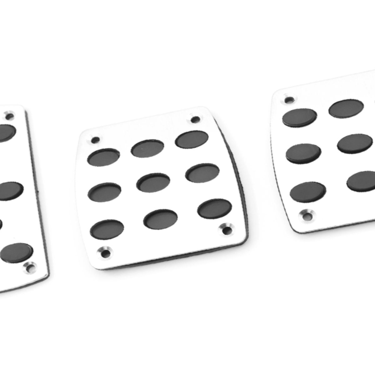 GENERICO - Pedales Universales para Auto Mecánico Aluminio Negro