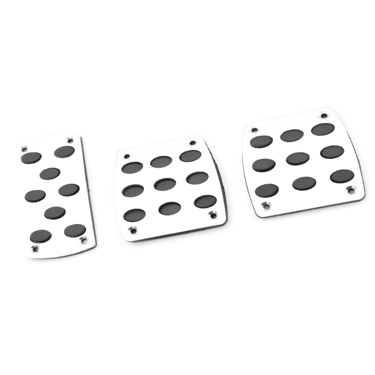 GENERICO - Pedales Universales para Auto Mecánico Aluminio Negro