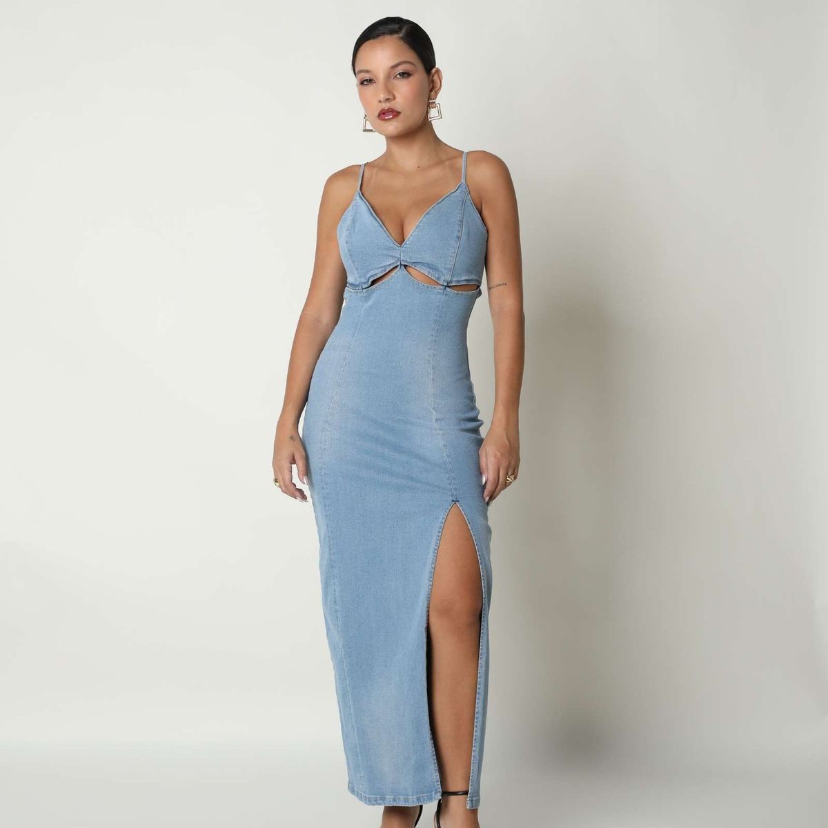JHAN HIDS - Vestido Denim Largo Mayte