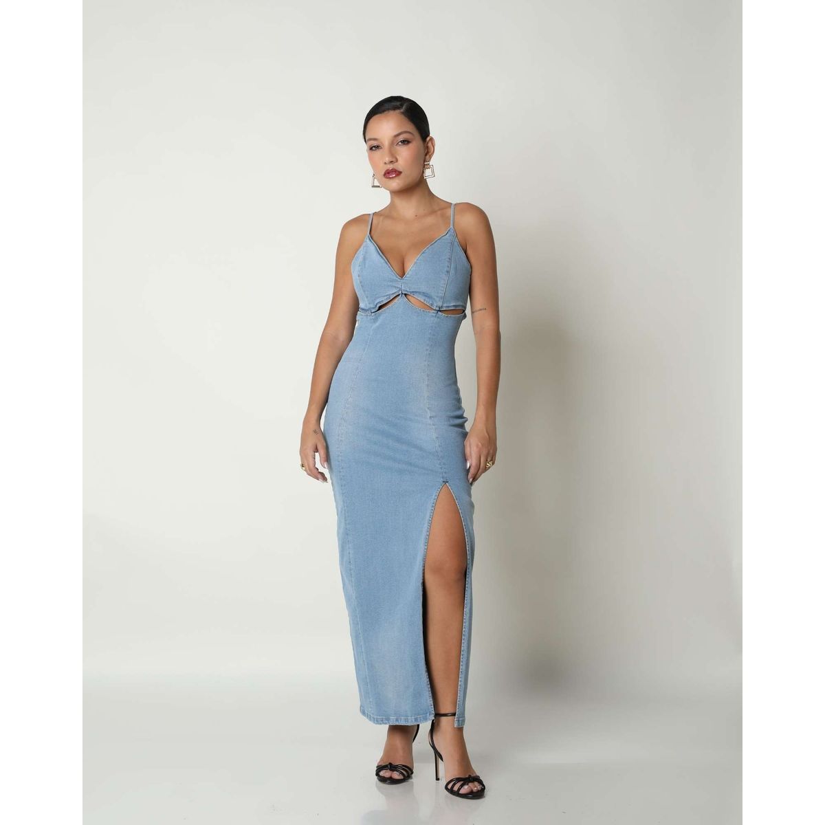 JHAN HIDS - Vestido Denim Largo Mayte