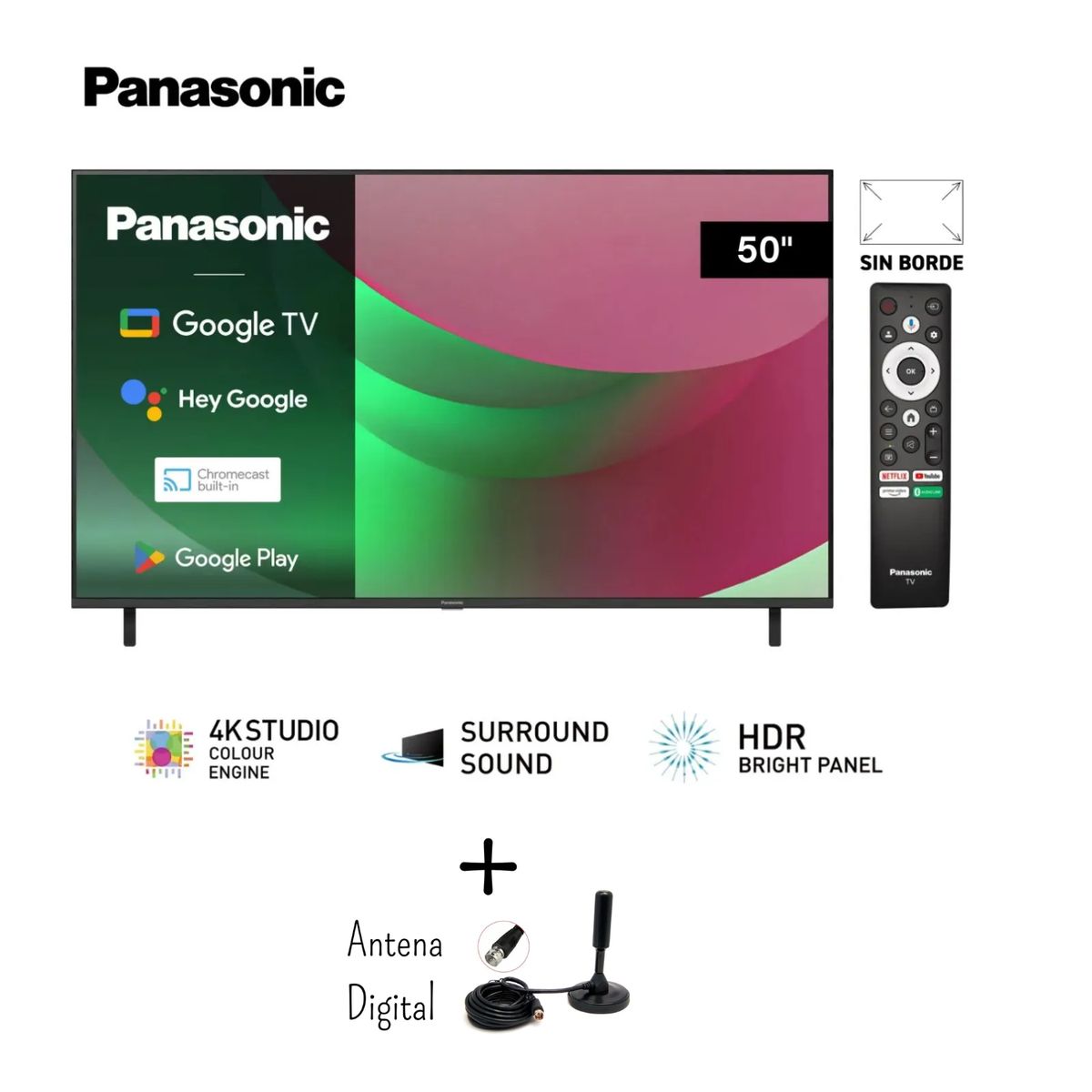PANASONIC - Televisor Panasonic 50 TC-50NX700P Led 4K + ANTENA