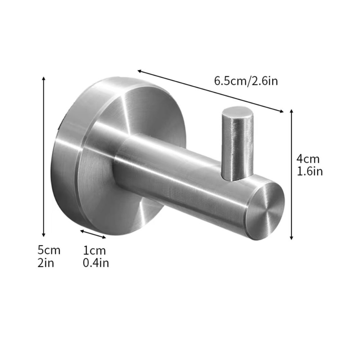 EXORIAM - Perchero a Pared de Acero Inoxidable