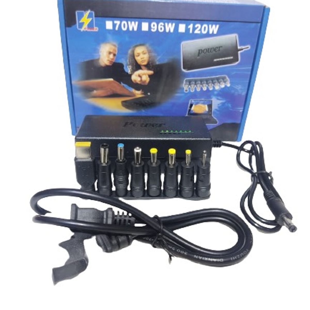 GENERICO - Cargador para laptop universal 120 Watts de 12 a 24 Voltios Regulable