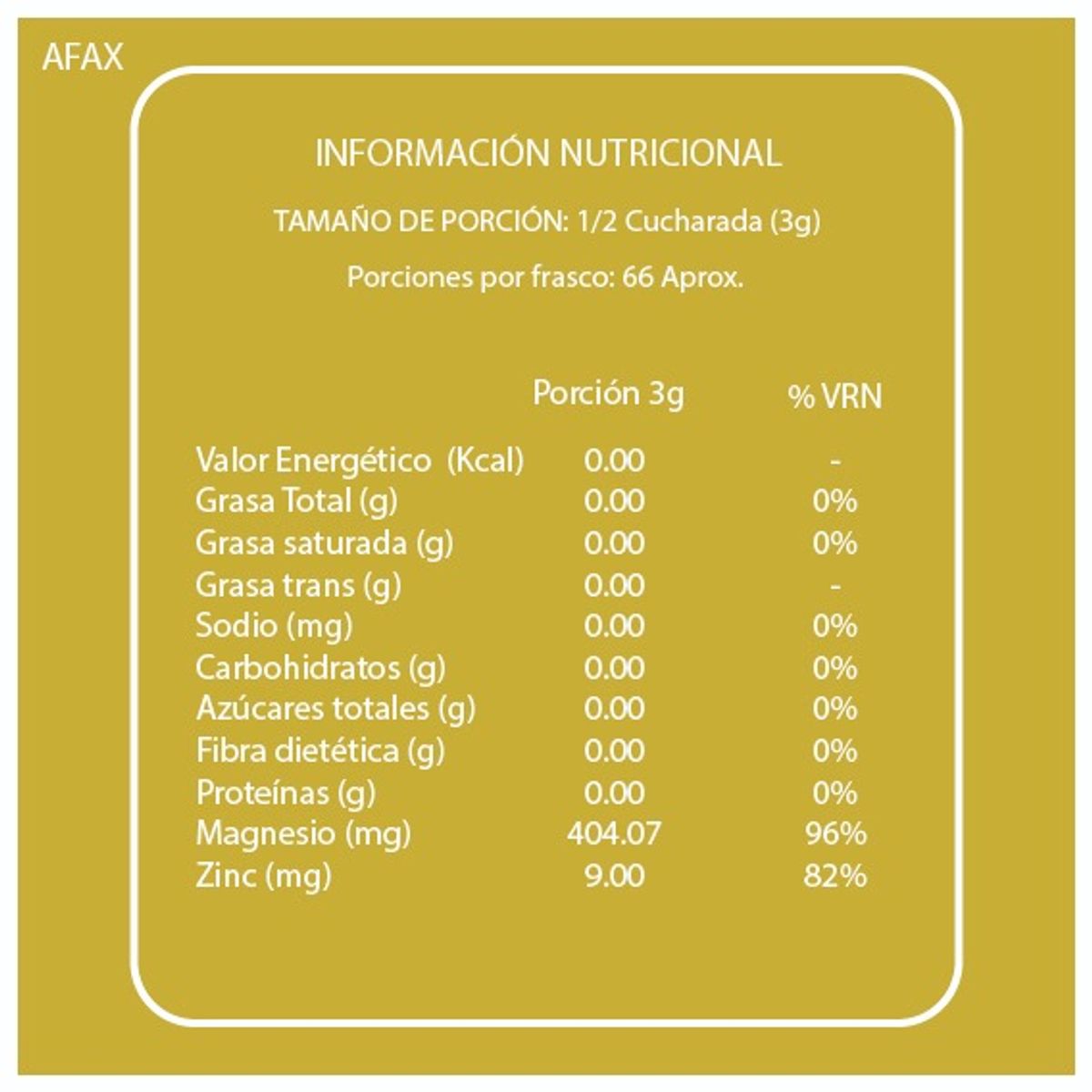 GENERICO - AFAX - Citrato de Magnesio