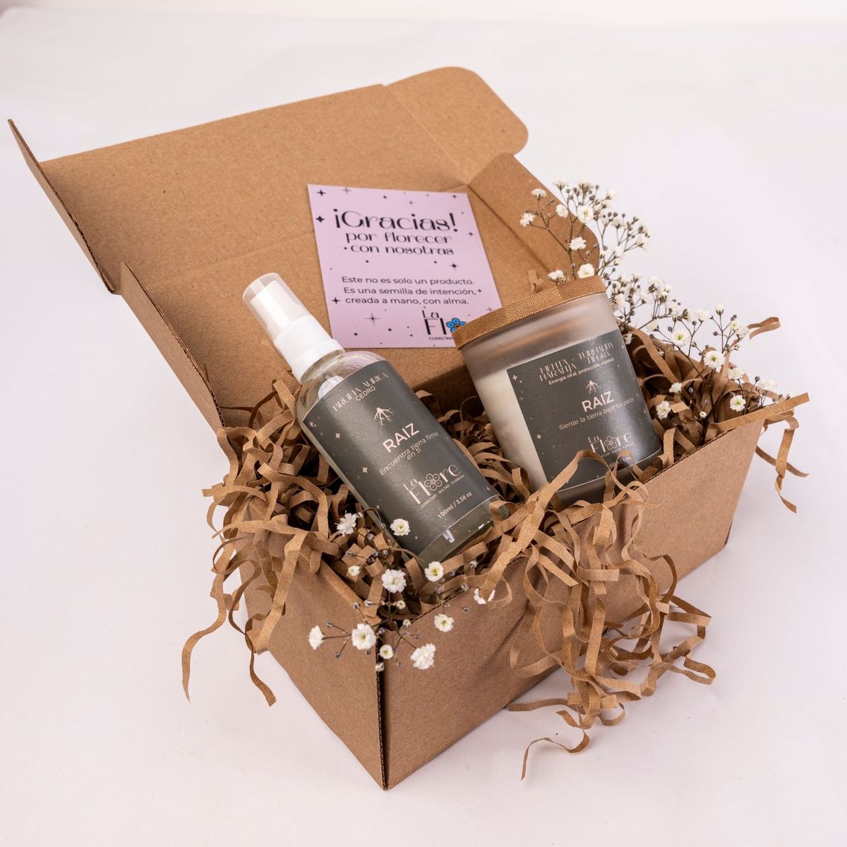 GENERICO - VELA 160gr + BRUMA 100ml - PACK DUO INTENCIONAL RAIZ Y ENERGÍA