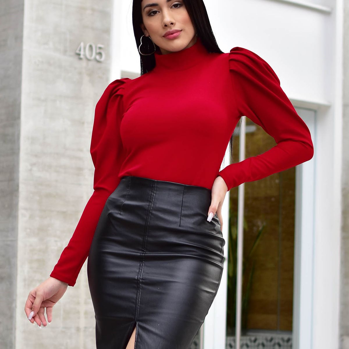 ARMA TU LOOK - BLUSA BELINDA CAFARENA MANGA ABULLONADA