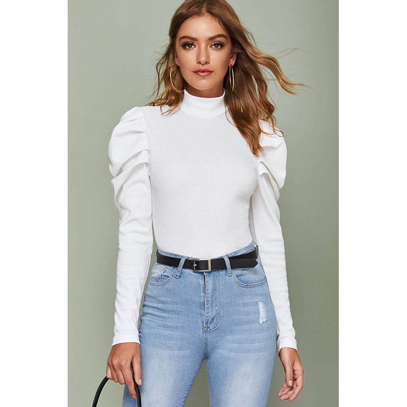 ARMA TU LOOK - BLUSA BELINDA CAFARENA MANGA ABULLONADA