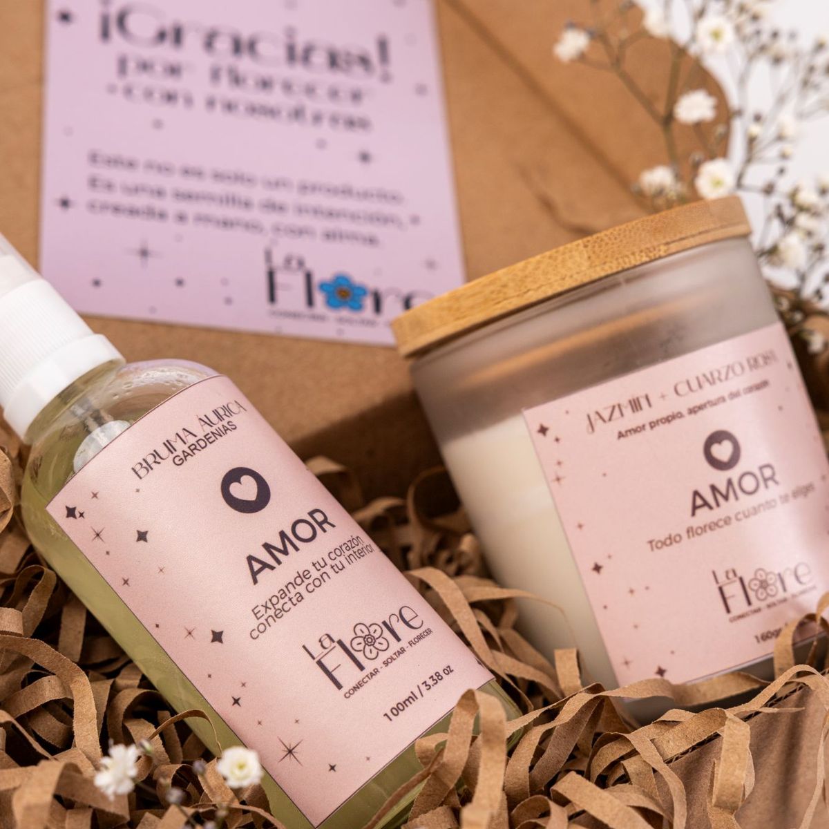 GENERICO - VELA 160gr + BRUMA 100ml - PACK DUO INTENCIONAL AMOR PROPIO