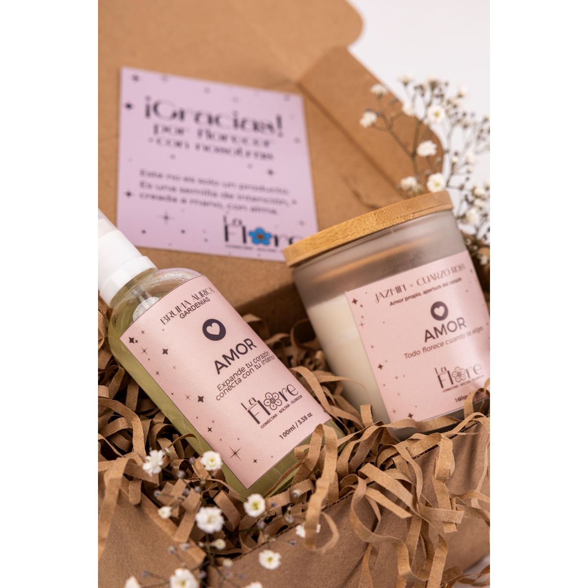 GENERICO - VELA 160gr + BRUMA 100ml - PACK DUO INTENCIONAL AMOR PROPIO