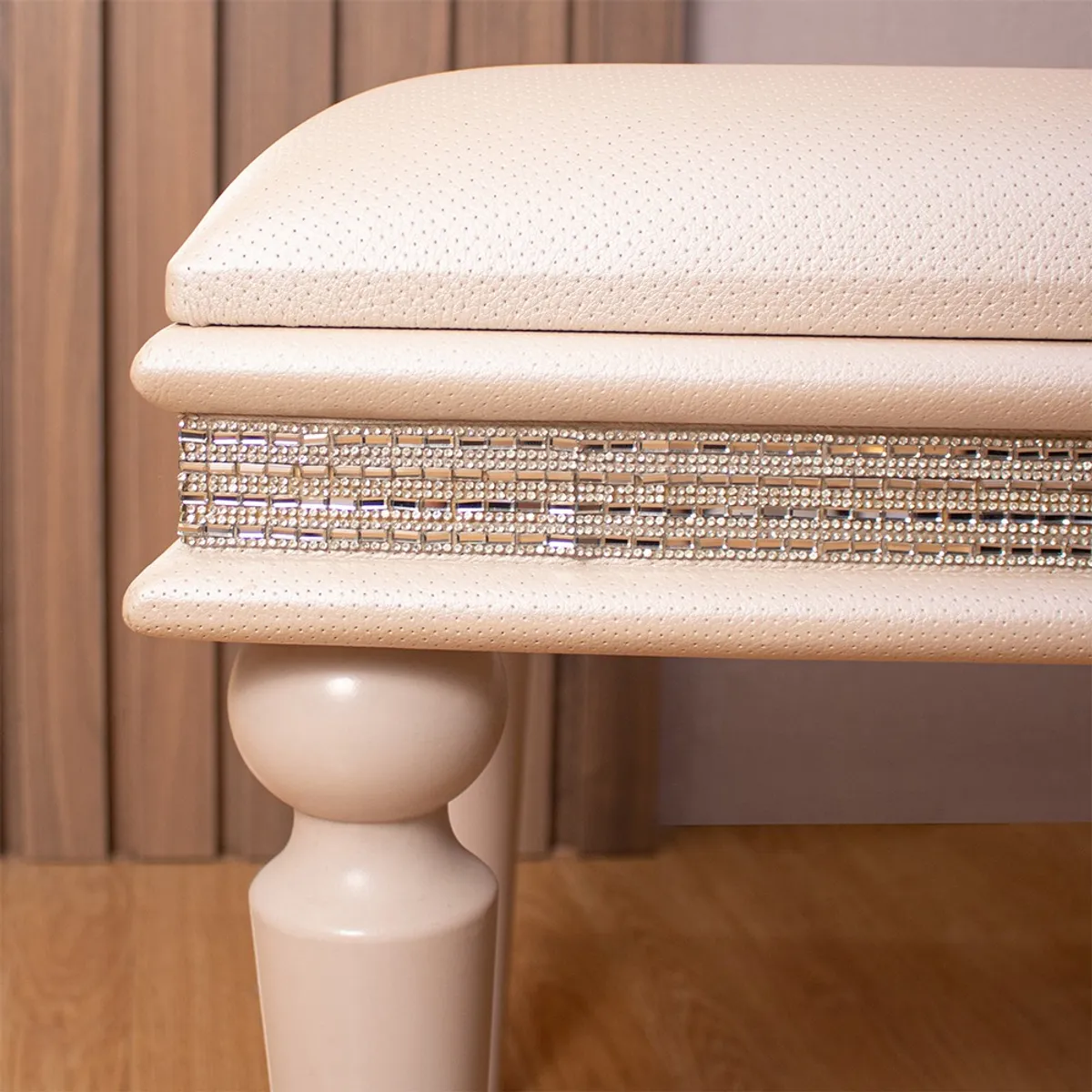 PANADECOR - Banqueta Tapizada Moderna 120x45x465 Cm Para Sala Y Dormitorio