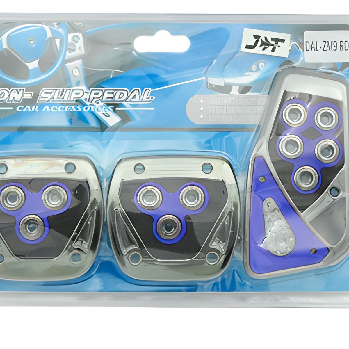 GENERICO - Pedales Deporitvos Tuning Negro Y Azul