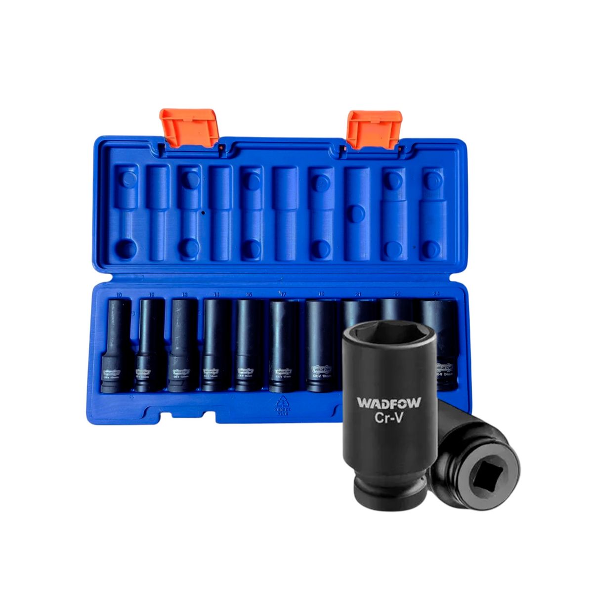 GENERICO - Juego De Dados De Impacto 10pcs 12 Tubulares - Wms2d02