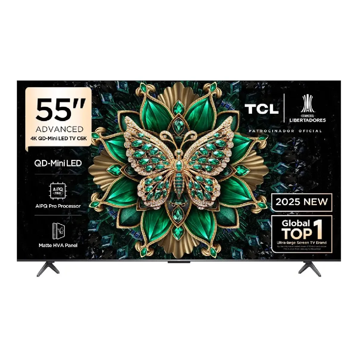 TCL - Televisor TCL 55C6K 55 4K QD Mini LED Google TV