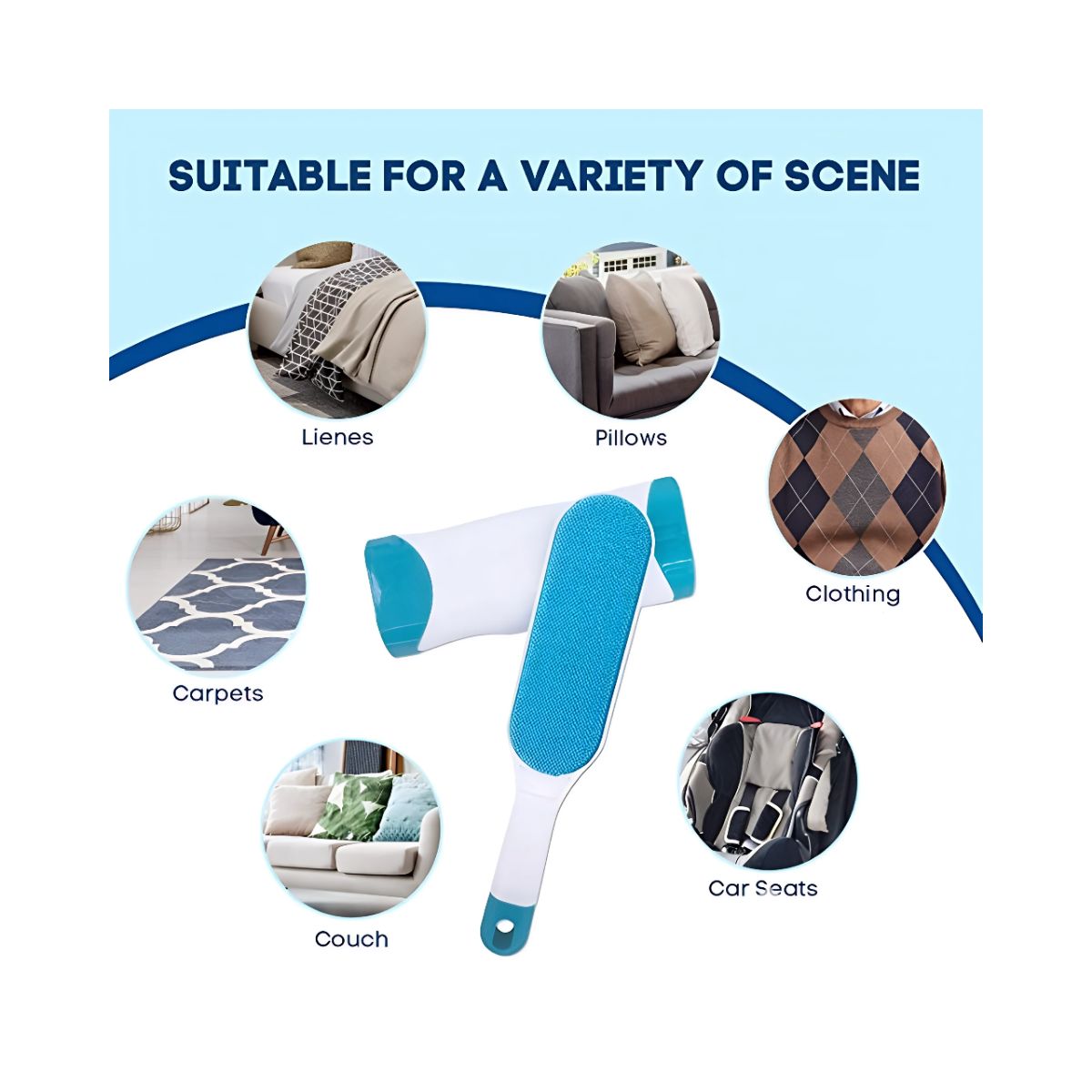 GENERICO - Cepillo Quita Pelusa De Mascotas