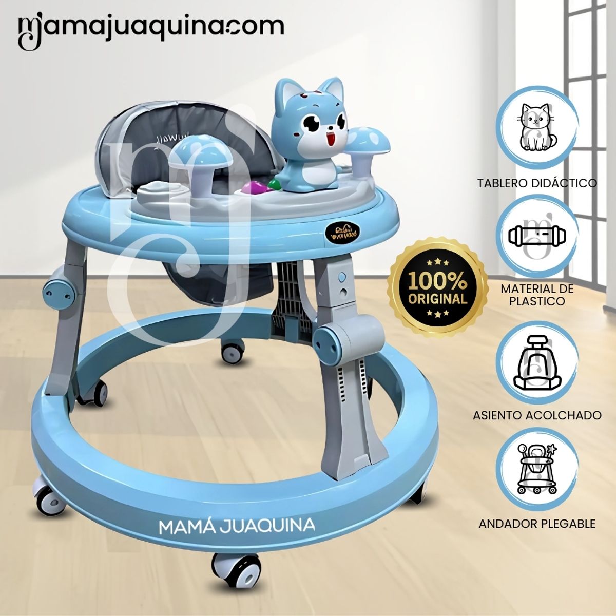 BABY - Andador Plegable «MICHI KAWAII» Edición Limitada Blue