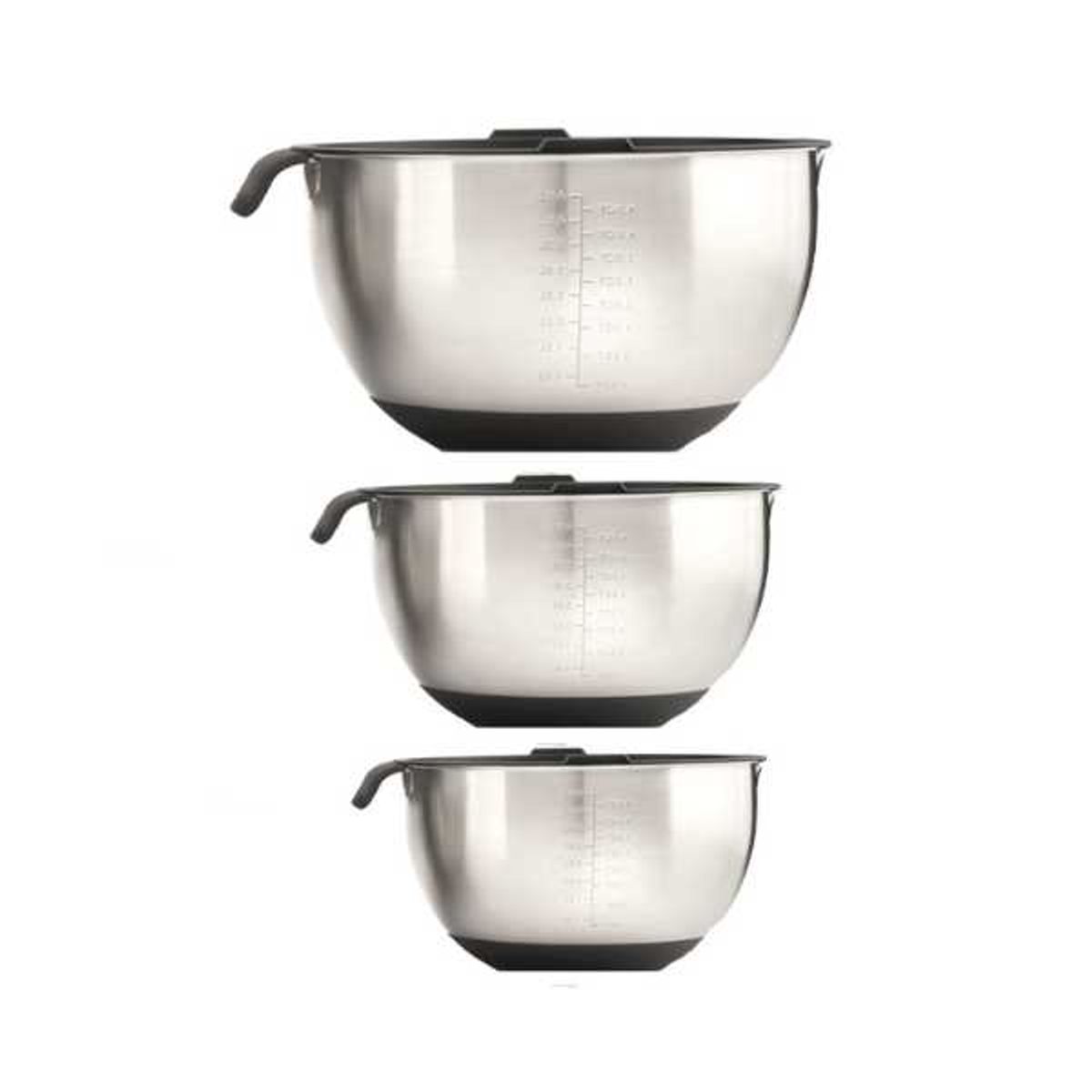 NAPOLEON - Set de 3 bowls de acero Napoleon