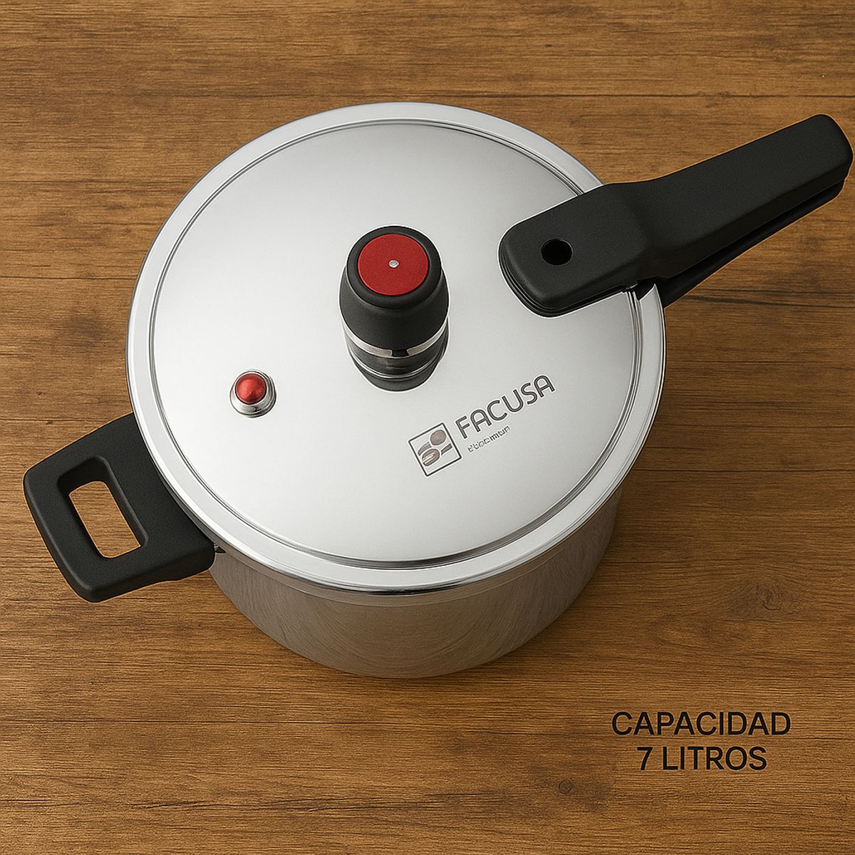 FACUSA - OLLA A PRESIÓN 7 LITROS ACERO INOXIDABLE FACUSA