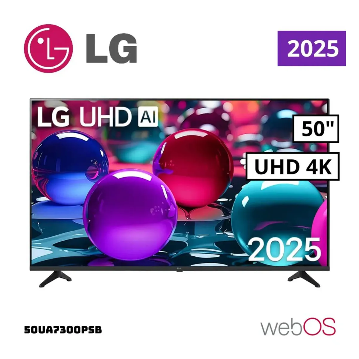 LG - Televisor LG 50 UHD AI UA73 4K Smart TV -2025