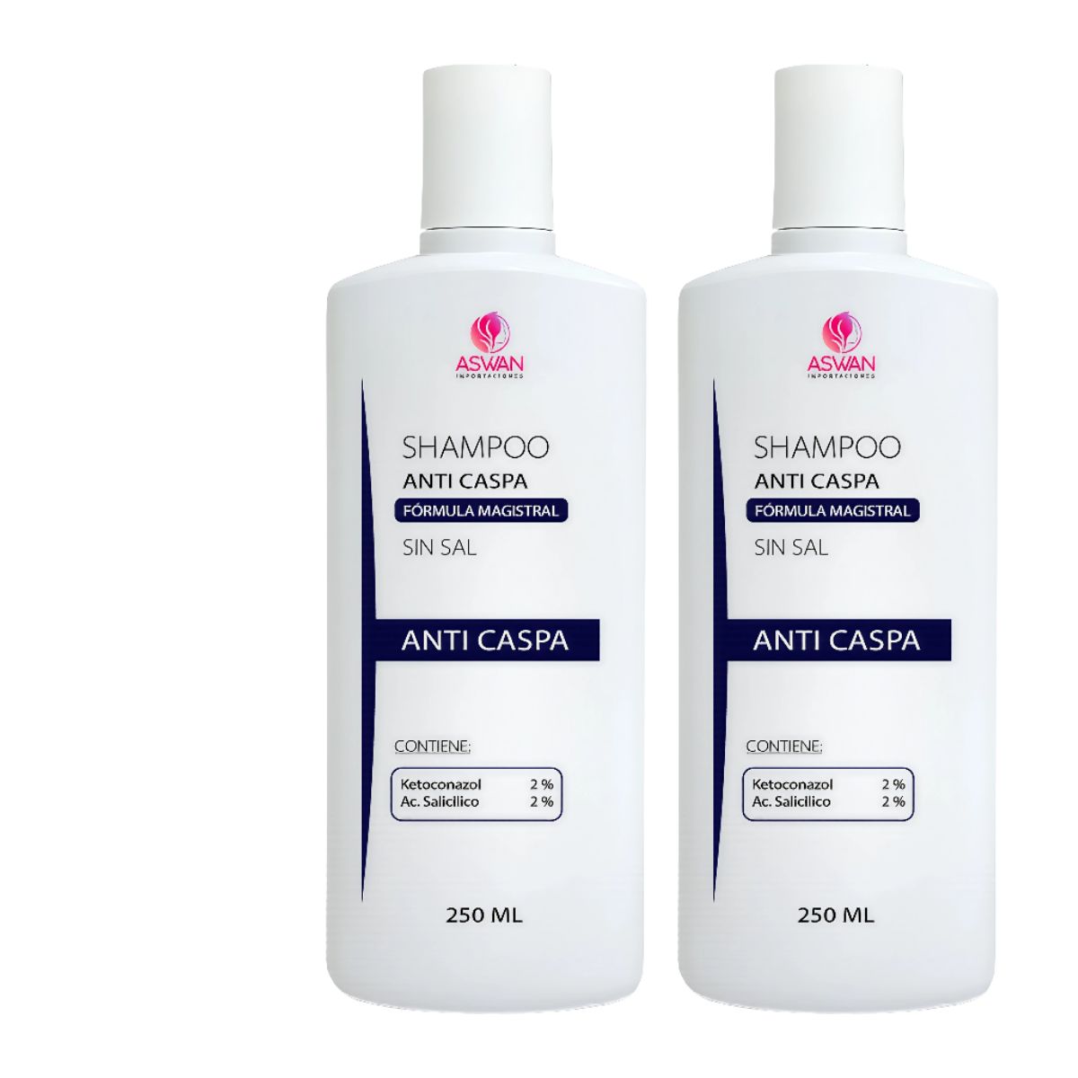 GENERICO - Pack x2 Shampoo Anti Caspa 250 ml