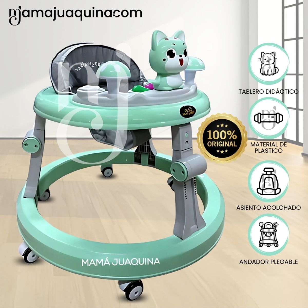 BABY - Andador Plegable «MICHI KAWAII» Edición Limitada Green