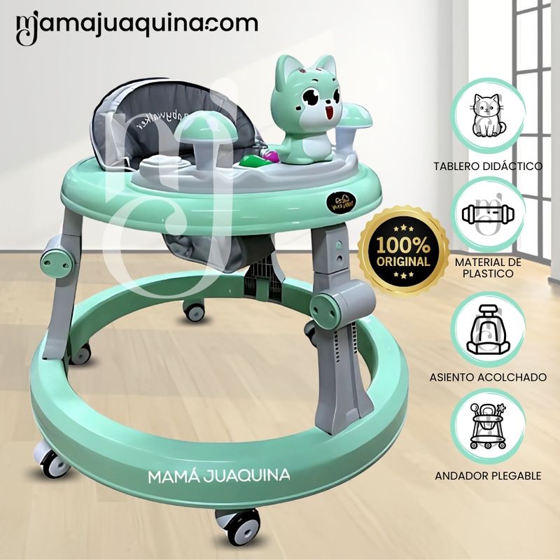 BABY - Andador Plegable «MICHI KAWAII» Edición Limitada Green