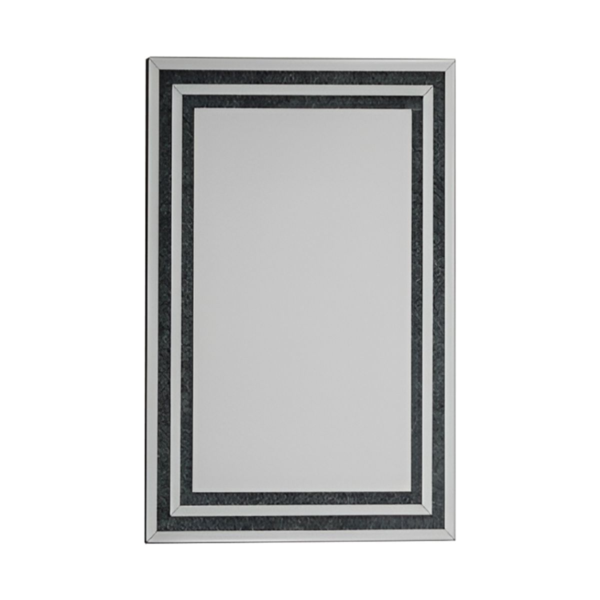 PANADECOR - Espejo Rectangular 120x80x23 Cm Con Marco Moderno Para Pared