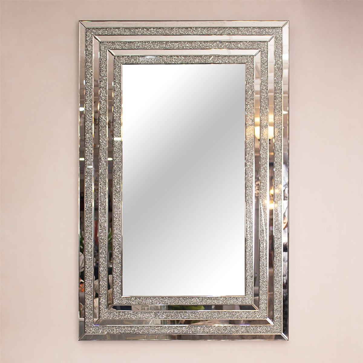 PANADECOR - Espejo Rectangular Decorativo 120x80x24 Cm Para Pared