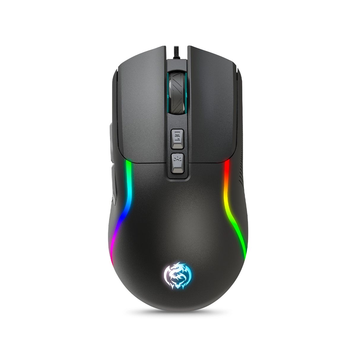 CYBERTEL - Mouse Gamer Alámbrico 7B Negro Cybertel Commander CBX M602