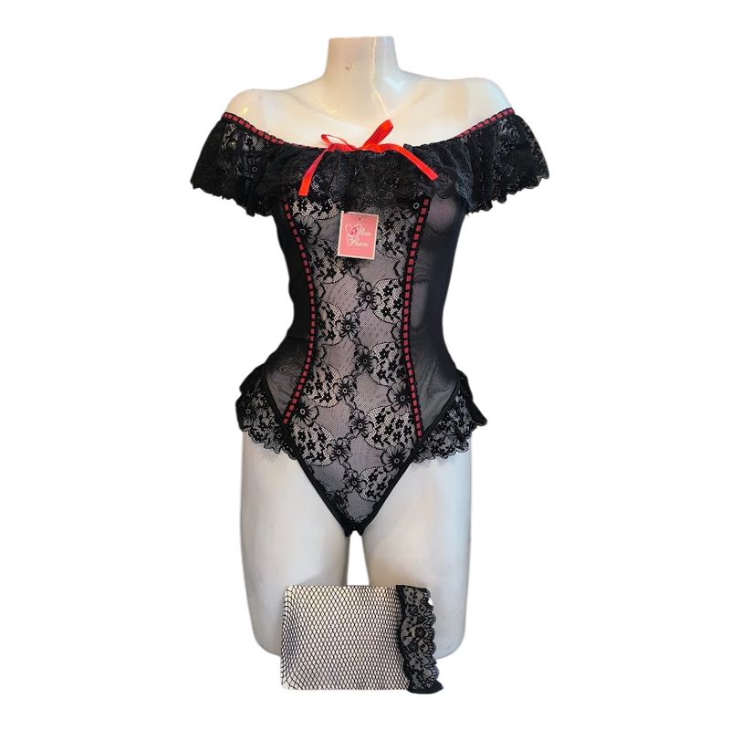 GENERICO - LENCERIA BODY DE ENCAJE SEXY