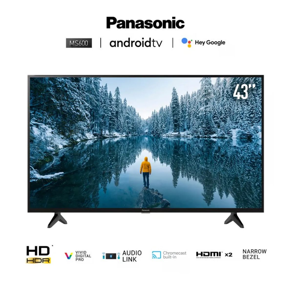 PANASONIC - Televisor Panasonic 43 TC-43MS600P LED FHD Android Tv