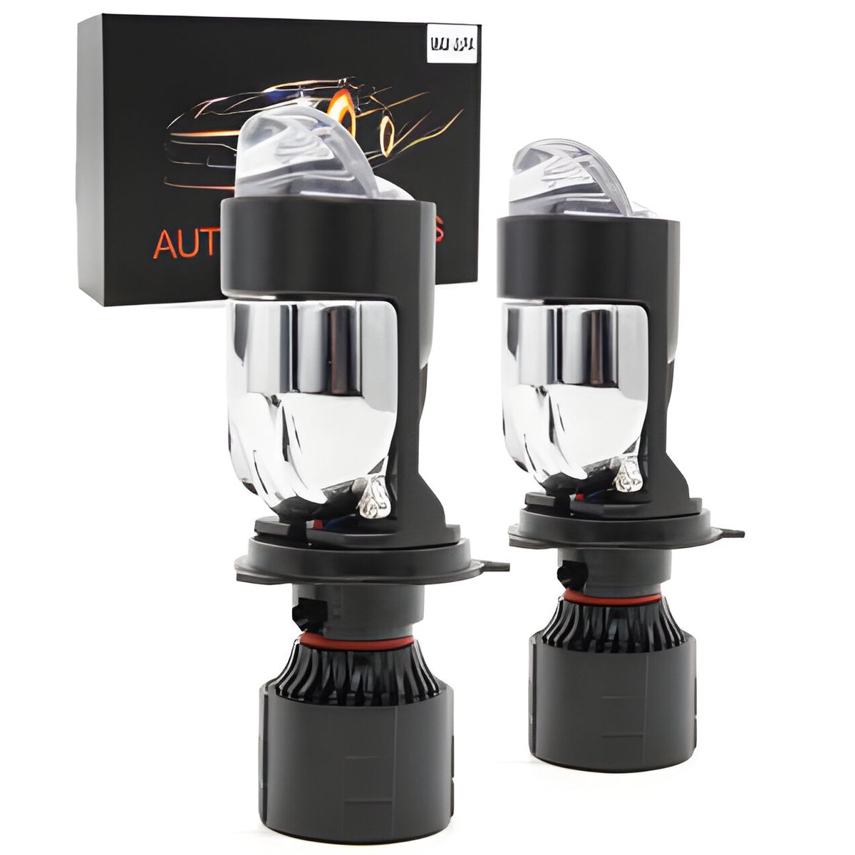 GENERICO - Luz LED H4 con Lupa 16000LM Alta y Baja