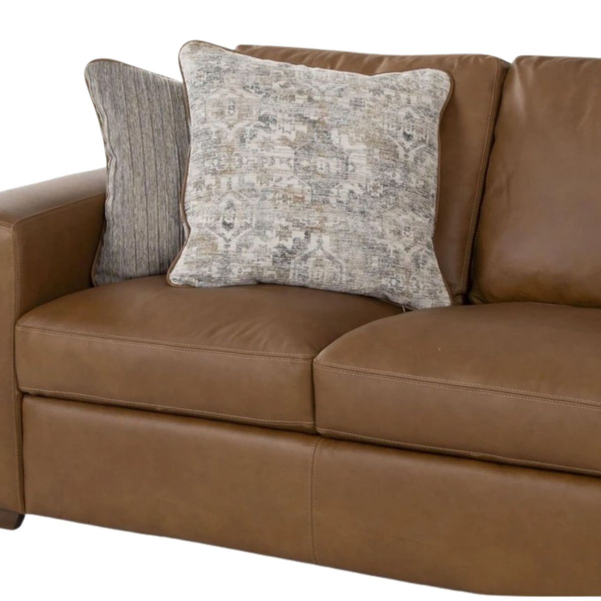 GENERICO - Juego de sala Turín 3-2-1 en cuero prana  Sofá moderno para hogar