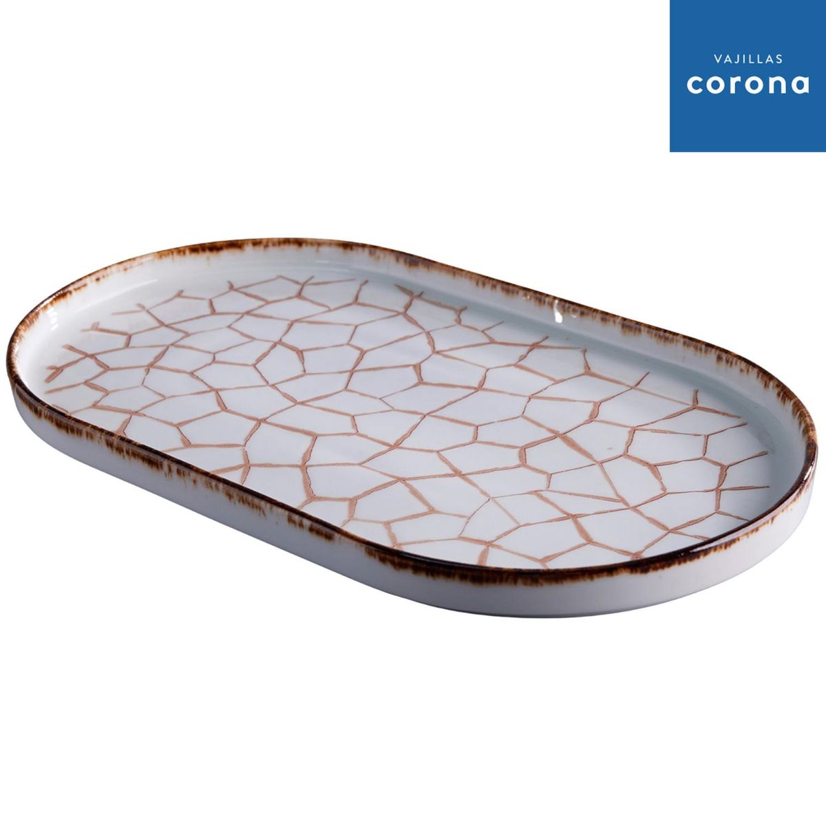 CORONA - Bandeja 352X209 Cm Cracked Acentos-Vajillas Corona