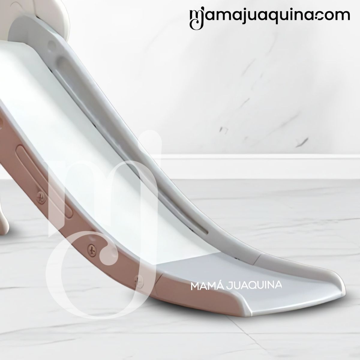 BABY - Tobogán para Niños «LEO» con Barandas de Seguridad Beige